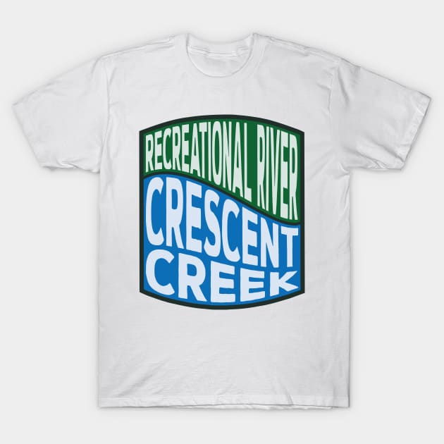 Crescent Creek Recreational River wave T-Shirt by nylebuss